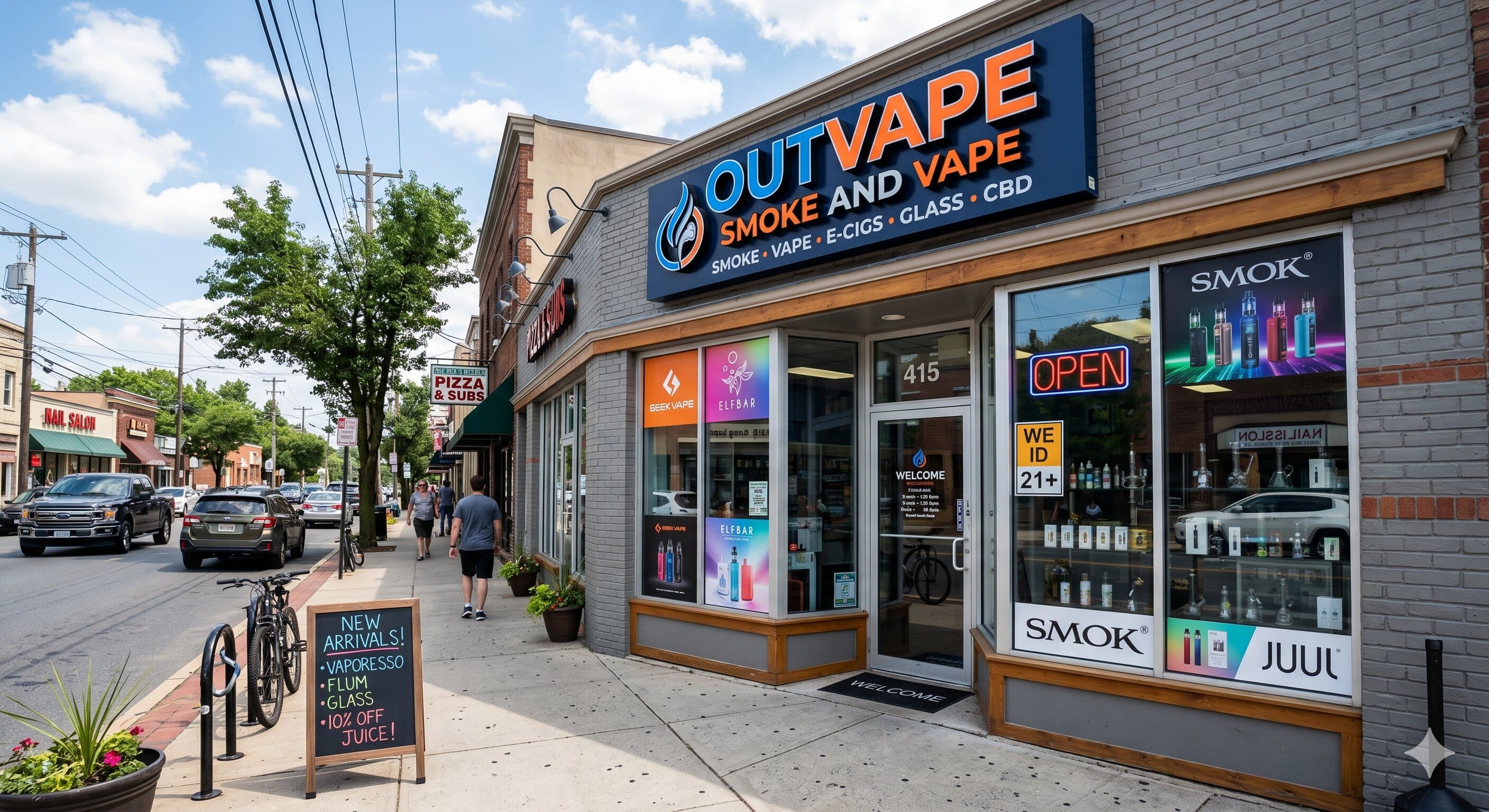 OutVape shop exterior